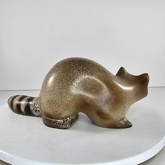 Howard Pierce Pottery Raccoon Figurine MCM California - Picture 5 of 8